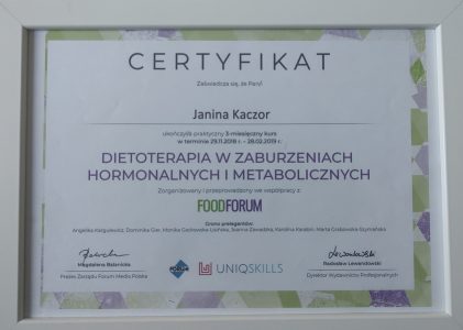 Dietetyk Janina Kaczor podczas konsultacji w gabinecie Zdrowy Start